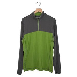 EDDIE BAUER Long Sleeve Shirt Men's Large Travex 1/4 Zip Pullover Lightweight